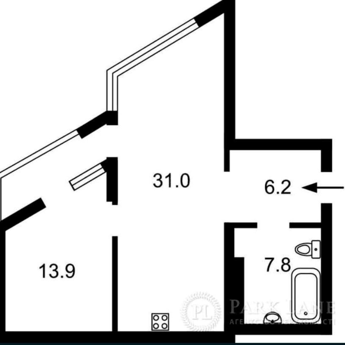 2k apartment vul. Zarichna 15911414