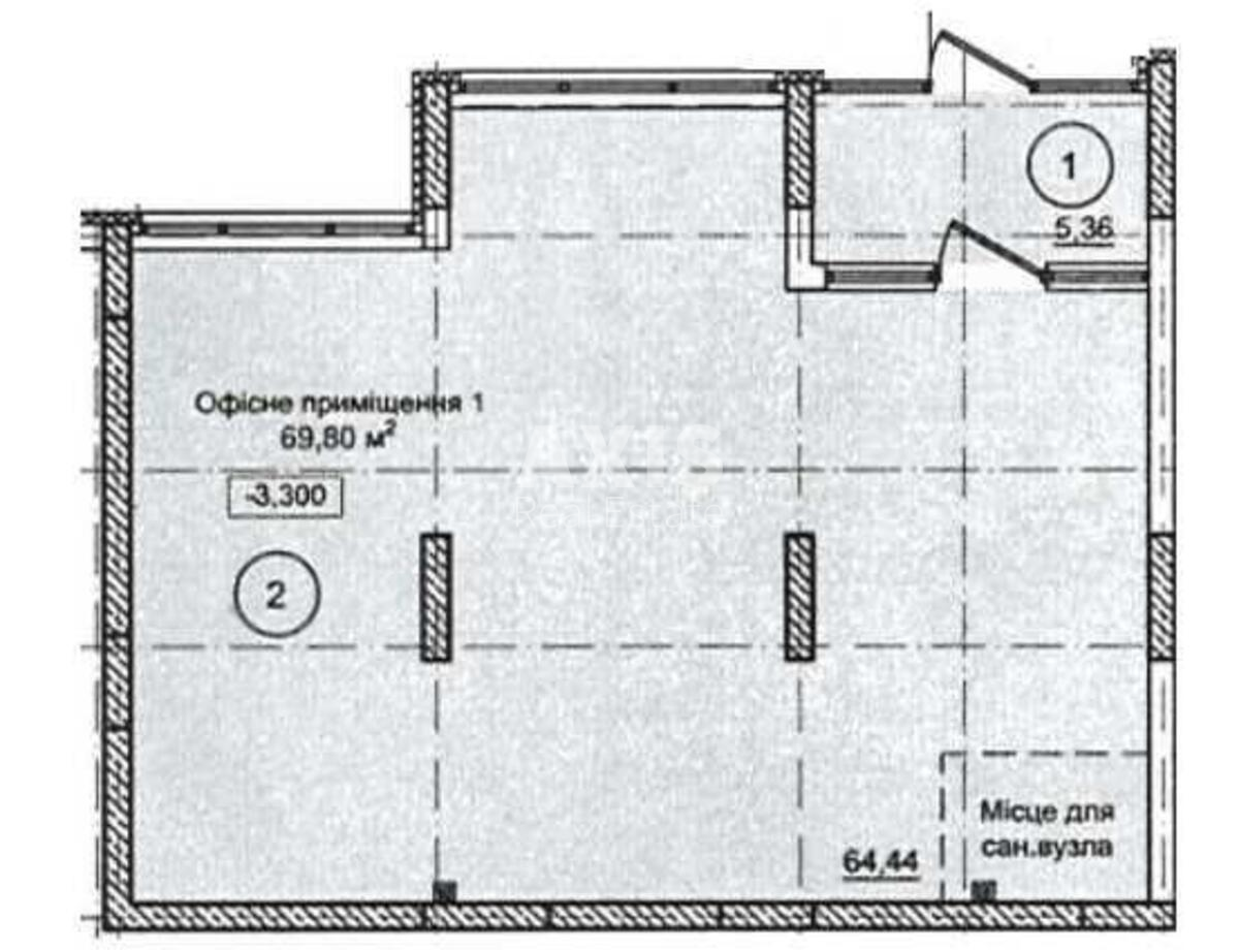 Объект торговли ул. Кривоноса Максима 32, 69м2581671