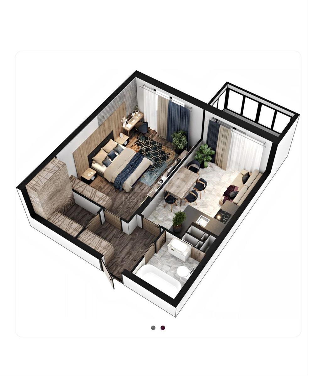 1k apartment vul. Vasyl'kivs'ka 375
