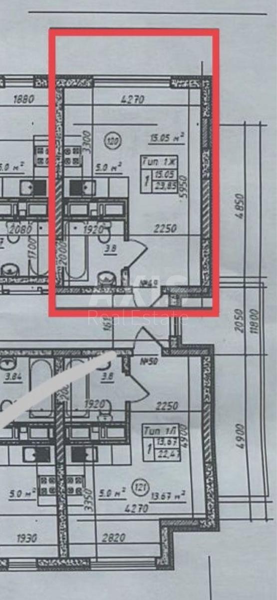 1k apartment vul. Praktychna 13