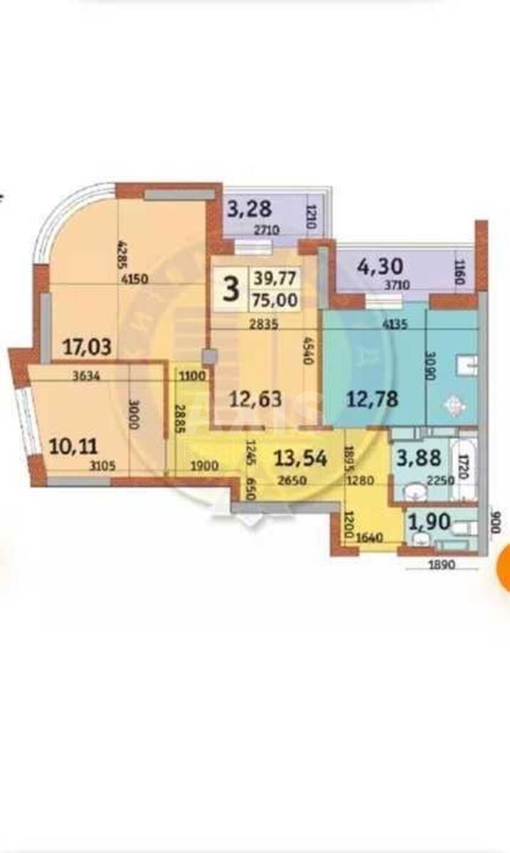 3k apartment vul. Zhuljans'ka 107