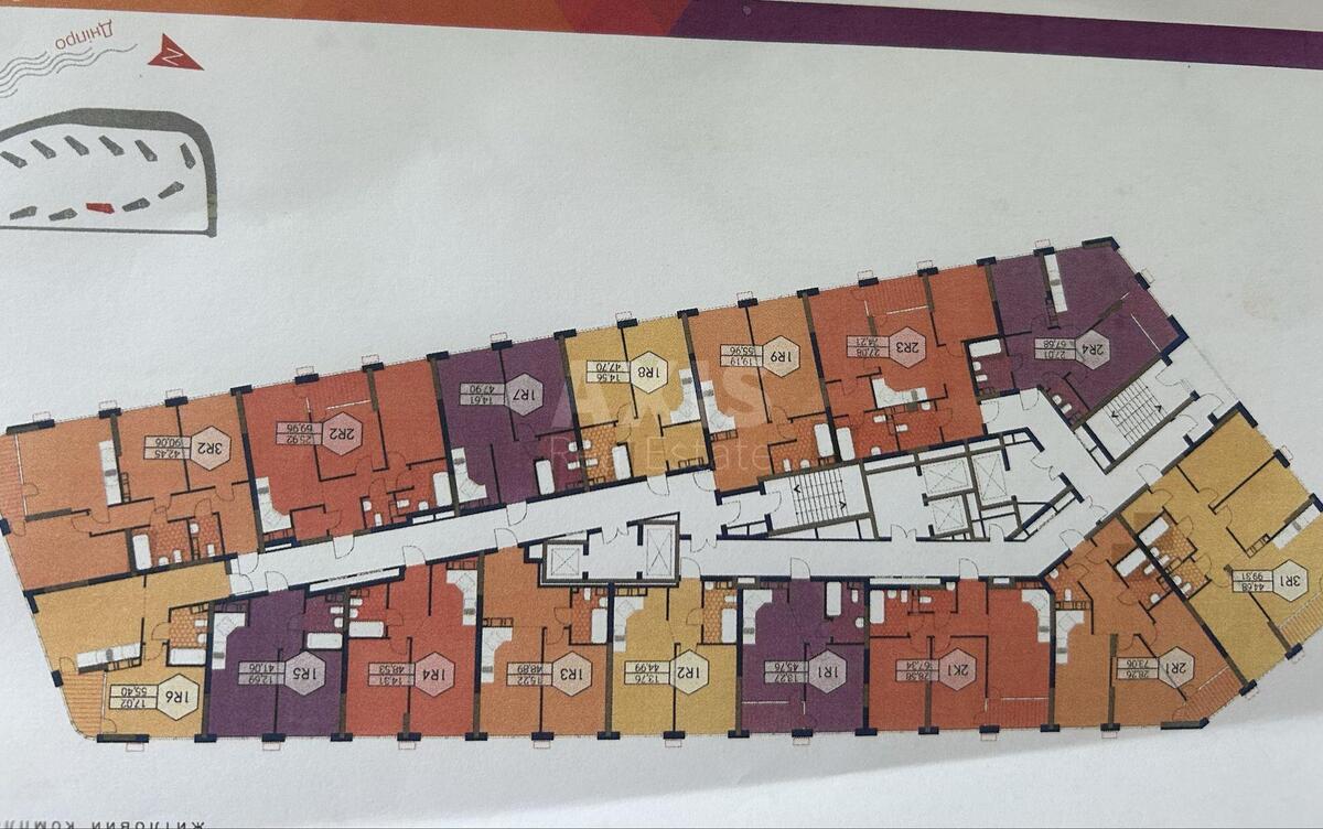 1k apartment vul. Prychal'na 1634541