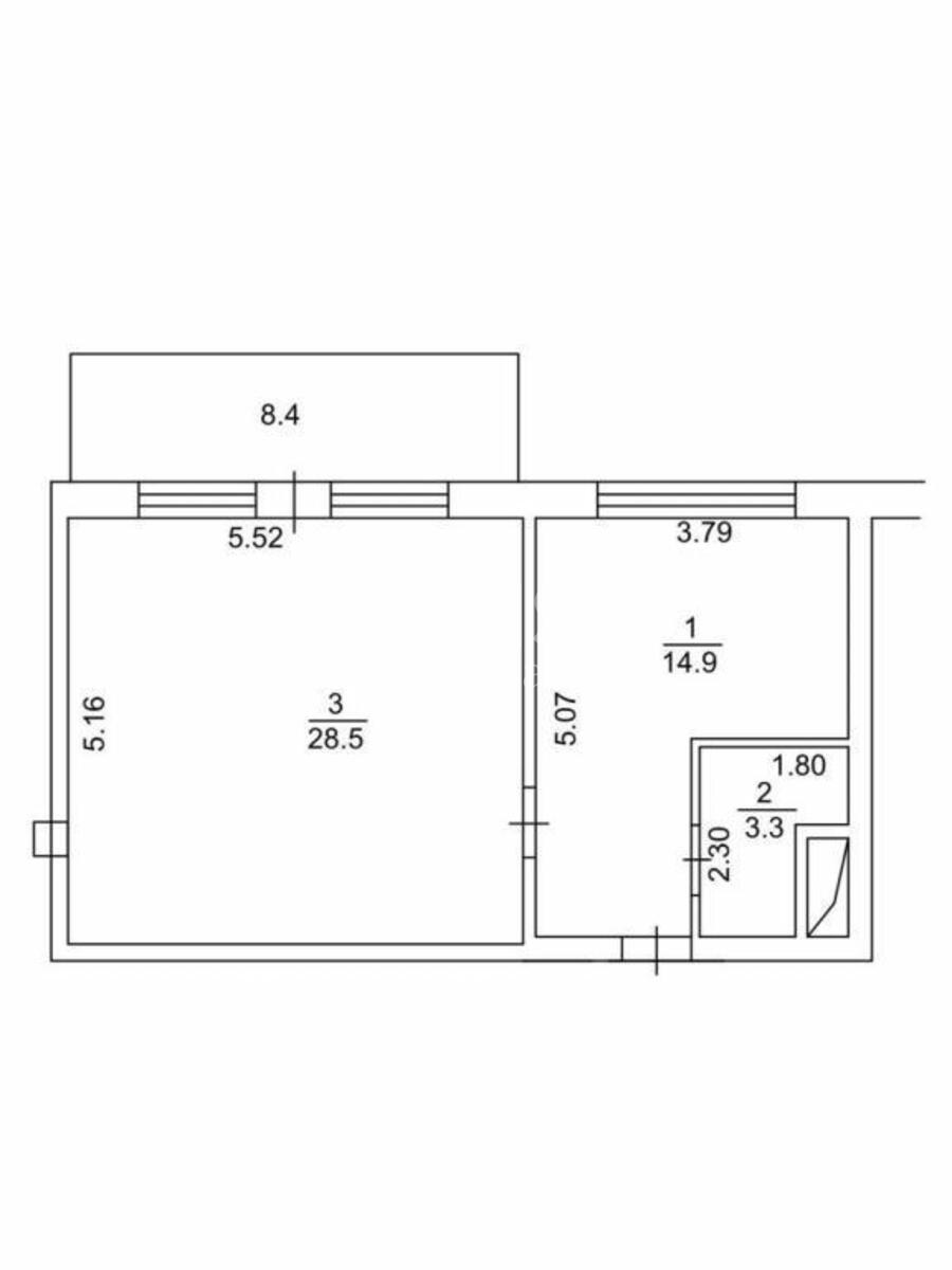 1k apartment vul. Kikvidze 19а0