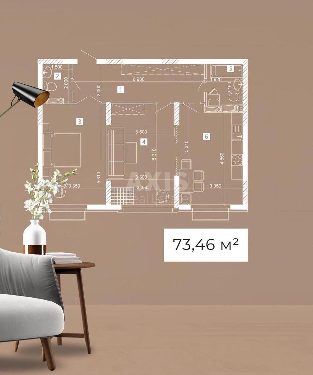 2k apartment vul. Myhajla Maksymovycha 322
