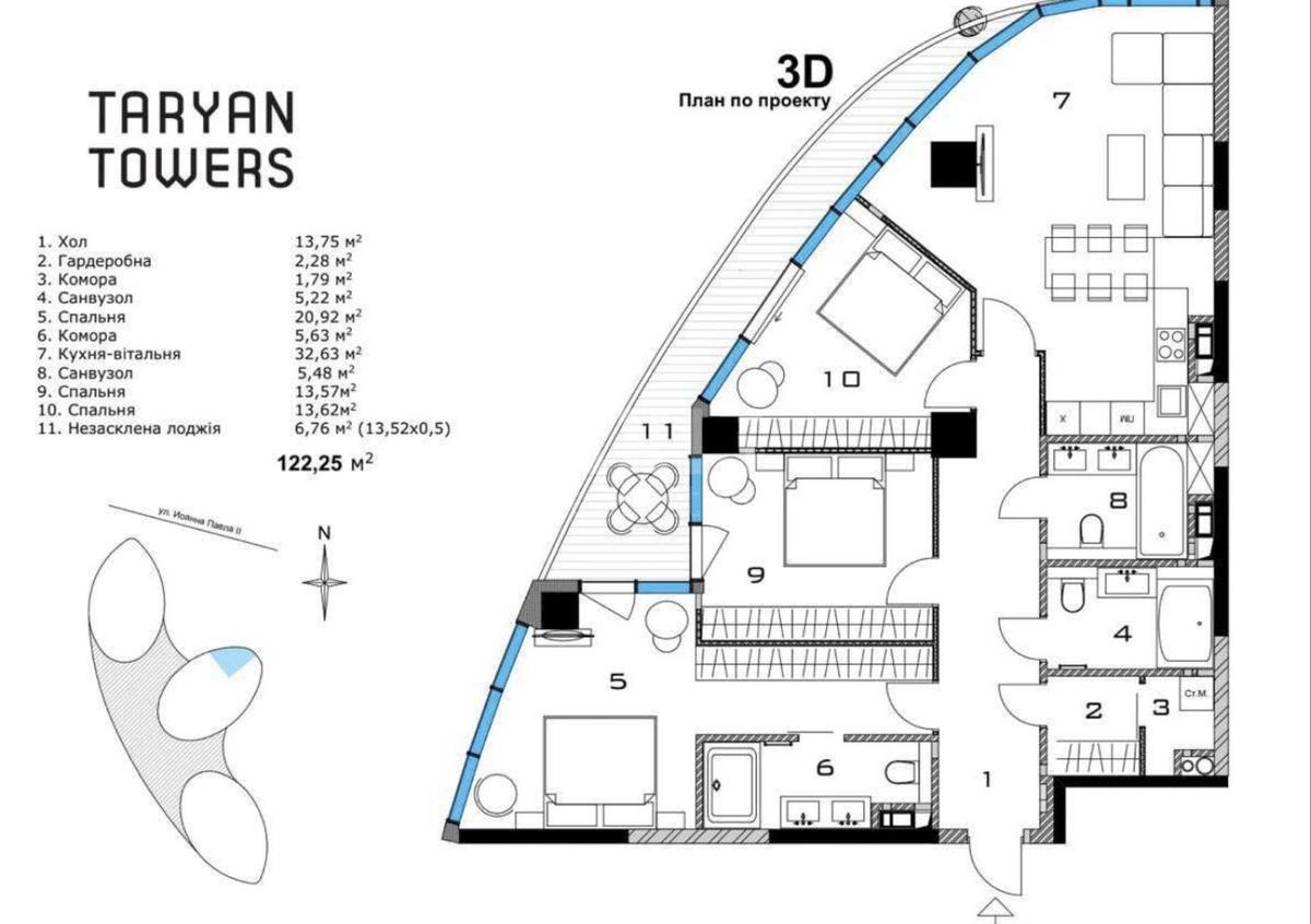 3k apartment vul. Ioana Pavla II 12611286