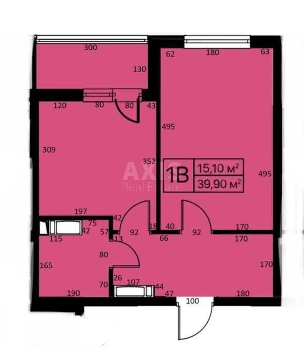 1k apartment vul. Revuc'kogo 405845710