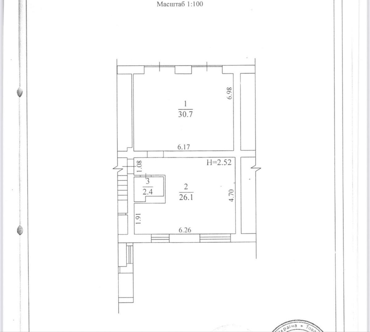 Trade object vul. Nizhyns'ka 16, 60m24