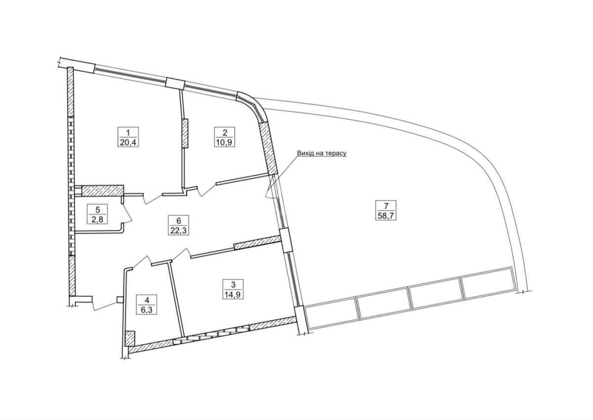 Trade object nab. Dniprovs'ka 15, 95m2611948