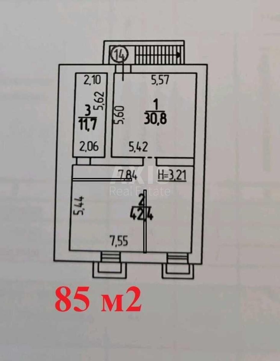 Office vul. Jaroslavs'ka 11, 85m26121210