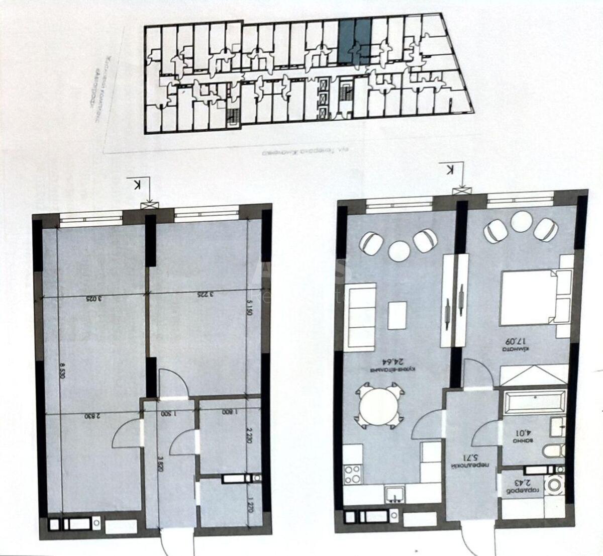 1k apartment vul. Zhmachenka Generala 22А8