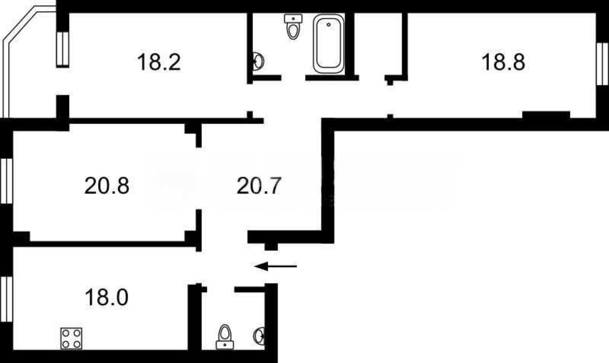 3k apartment vul. Dmytrivs'ka 755685713