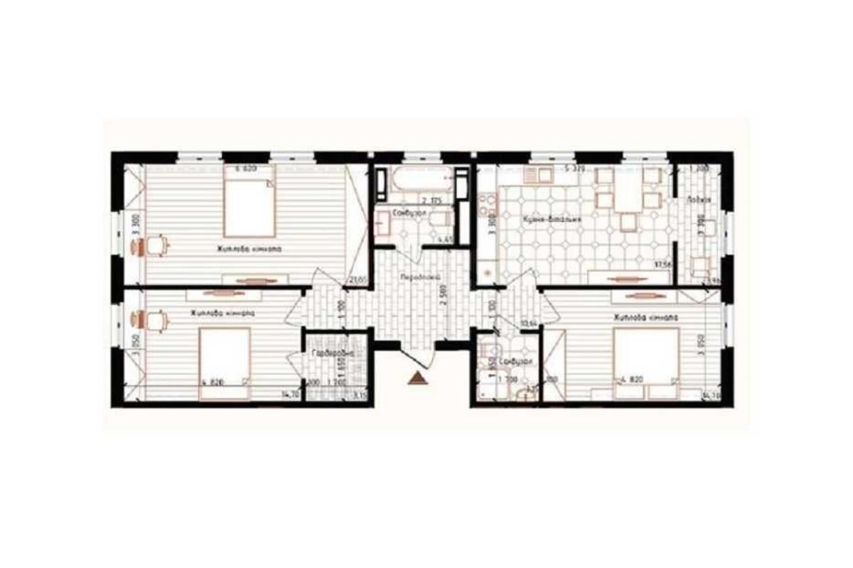 3k apartment vul. Myhajla Maksymovycha 245