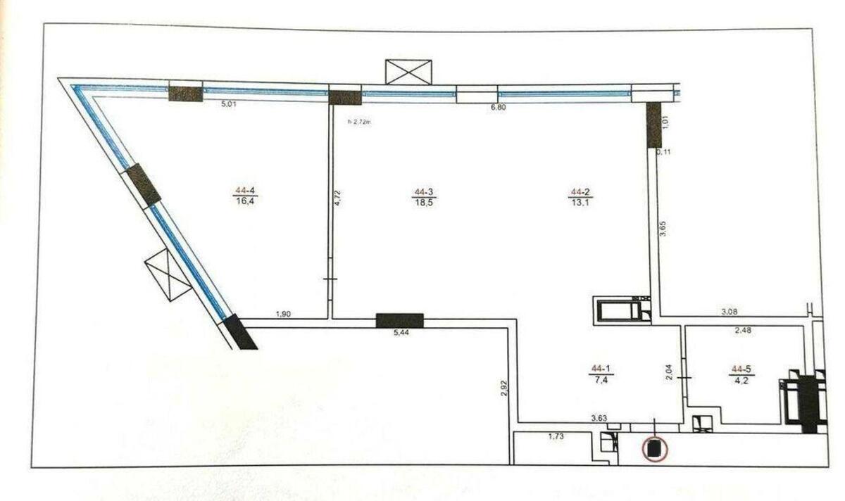 1k apartment vul. Chernigivs'ka 89