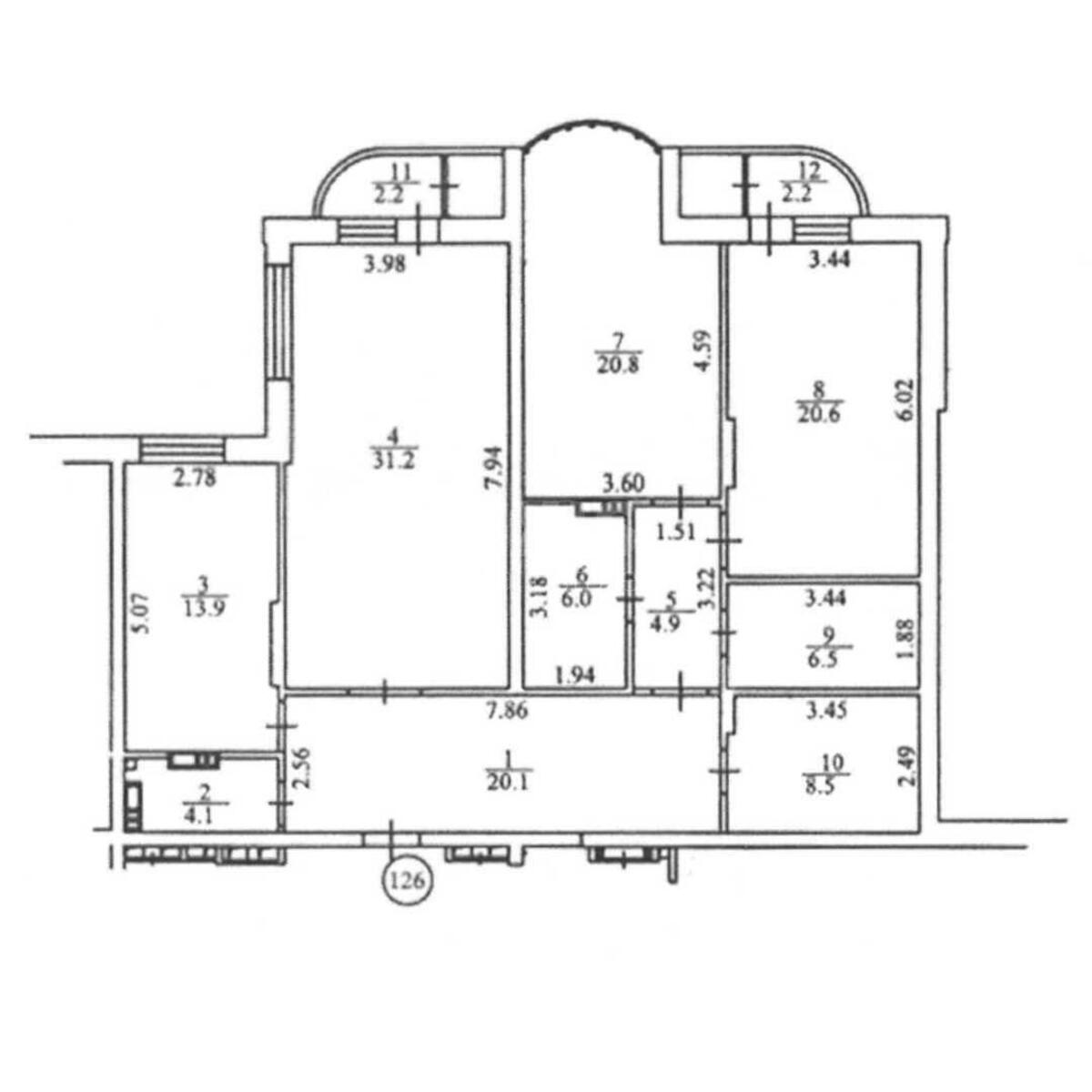 3k apartment prov. Laboratornyj 61