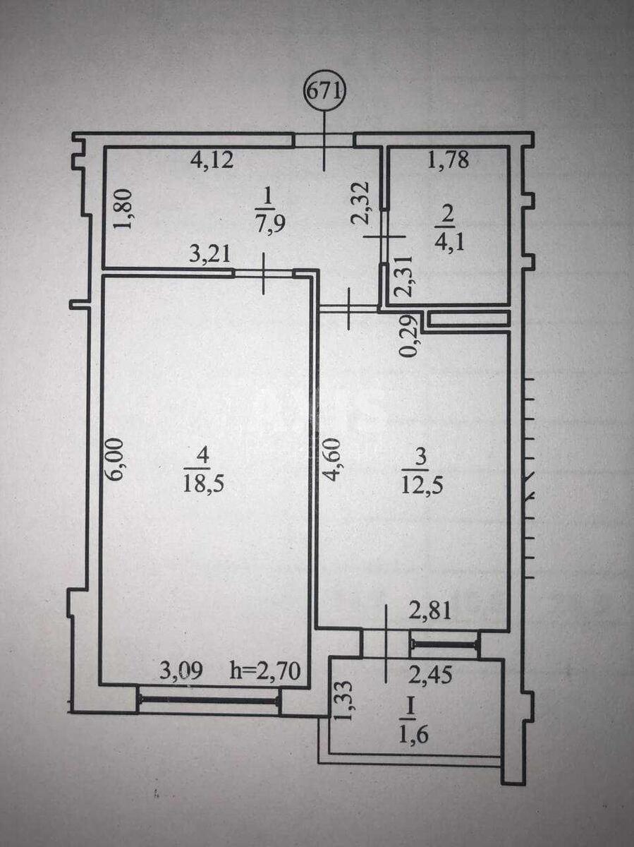 1к квартира ул. Полевая 7311