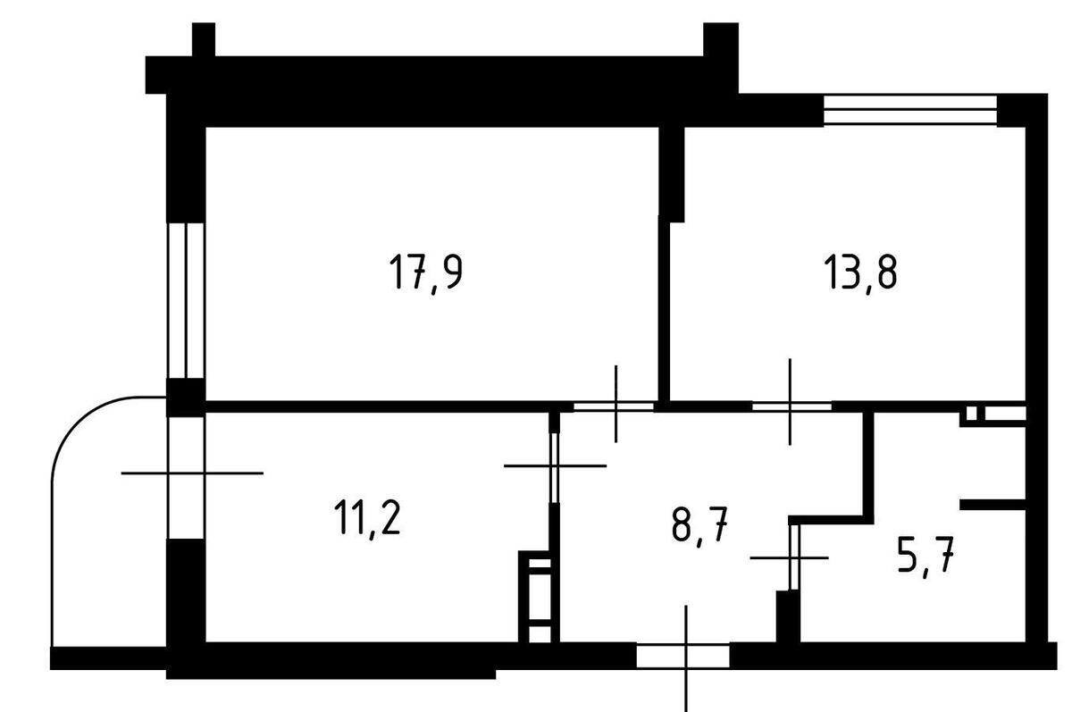 2k apartment vul. Shums'kogo Jurija 3Г5934610