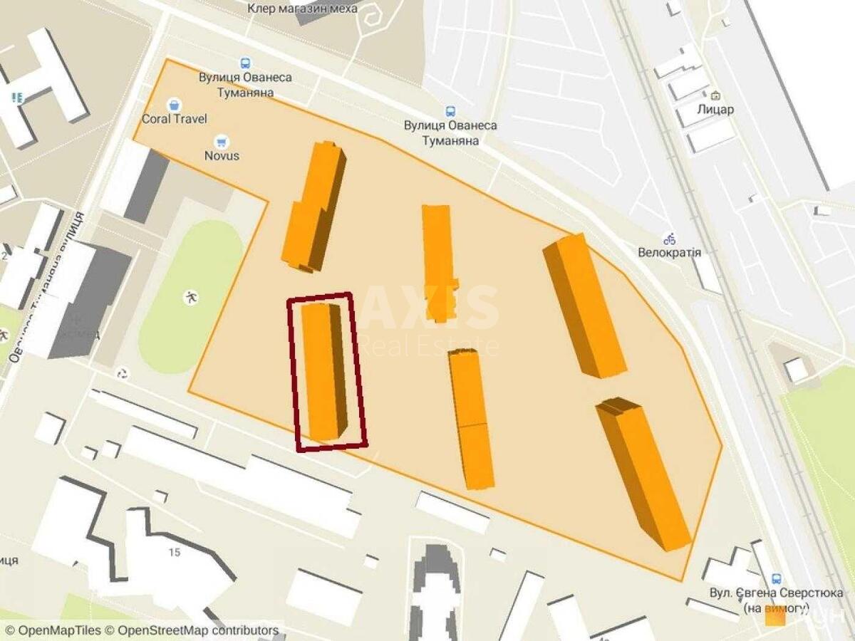 3k apartment vul. Sverstjuka Jevgena 4569206