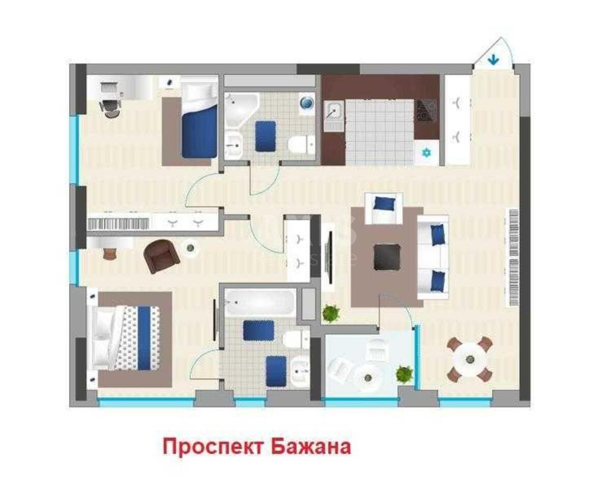 2k apartment pr-t Bazhana Mykoly 151Б578435
