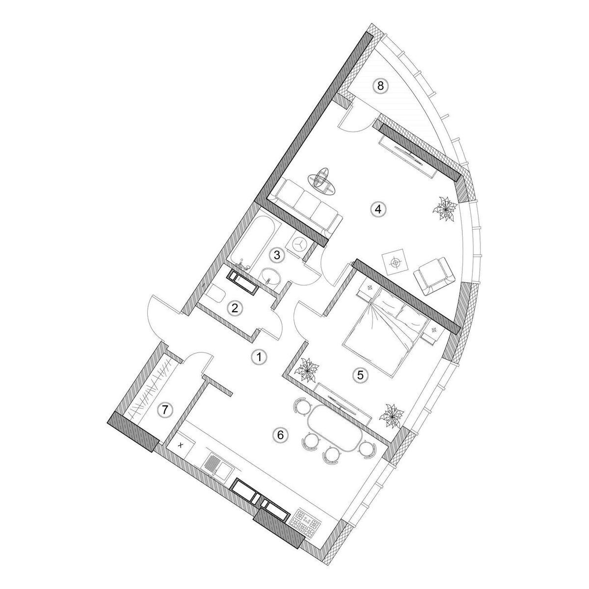 2к квартира бул. Дружбы Народов 13А11