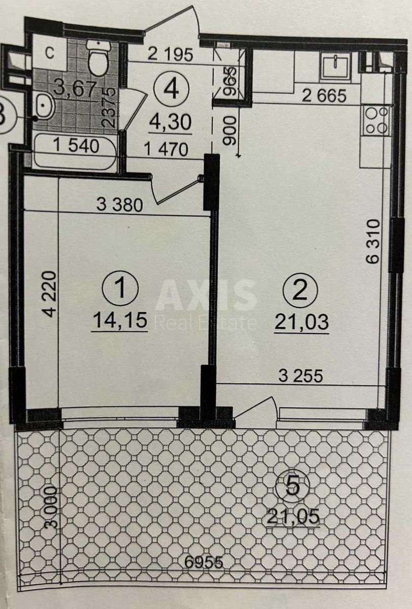 1k apartment vul. Grekova Generala 40