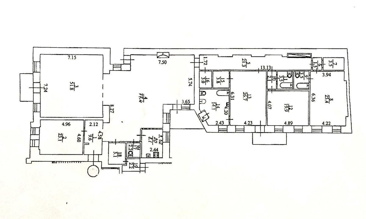 Service object vul. Jaroslaviv Val 4, 313m2412209