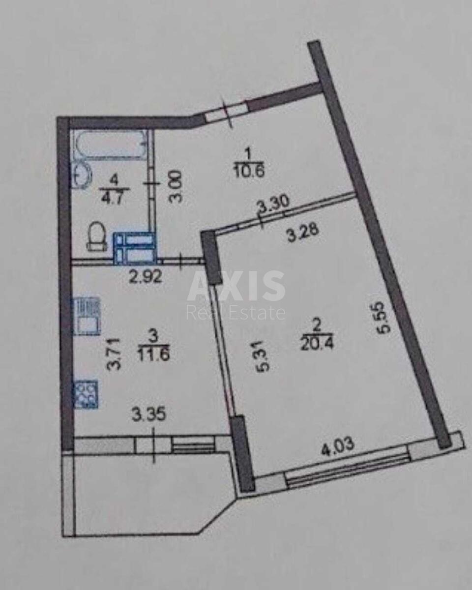 1k apartment vul. Oleny Pchilky 88