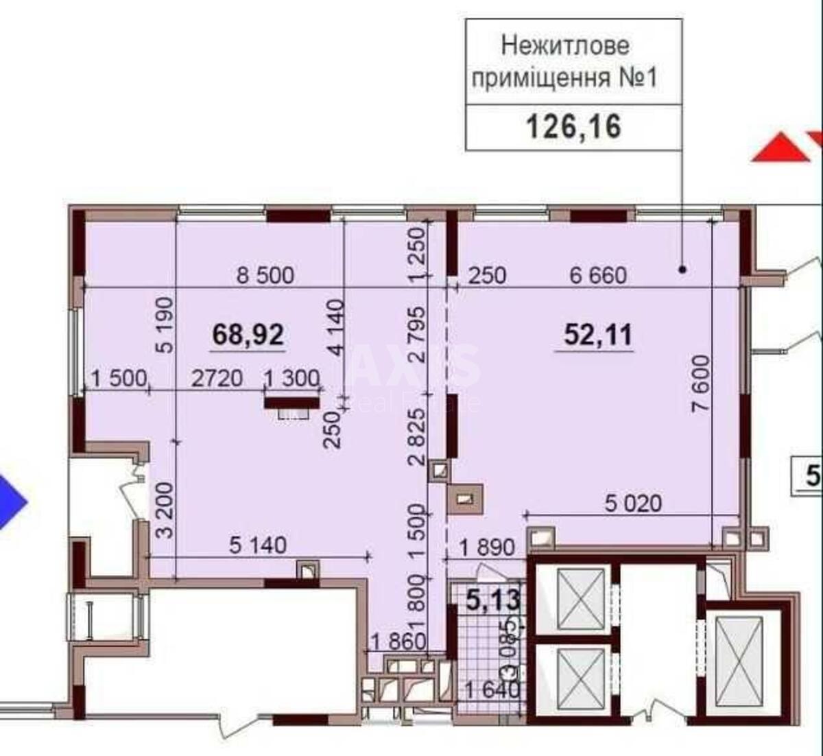 Office vul. Oleksandra Olesja 8/17, 126m2591359