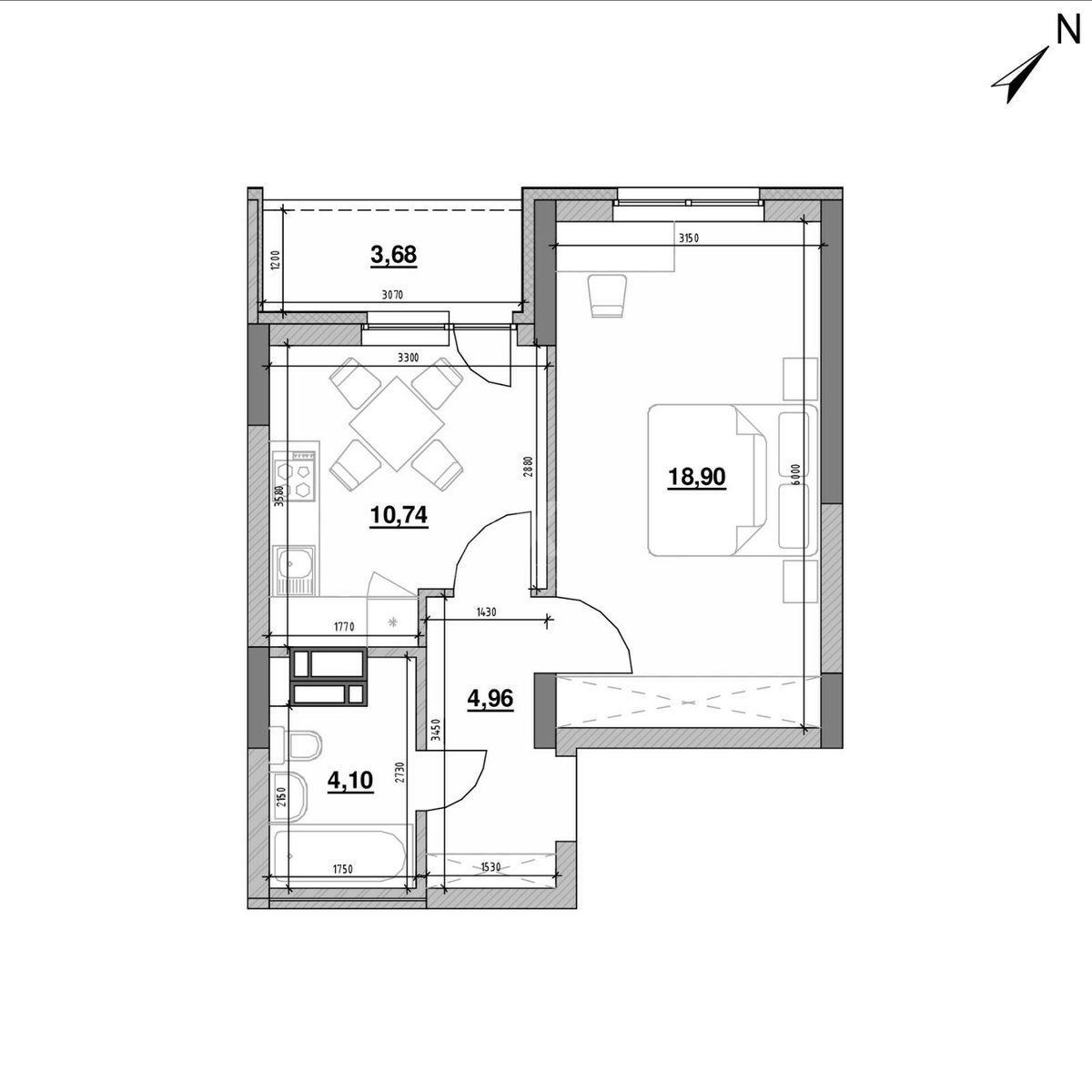 1k apartment pr-t Povitroflots'kyj 56571660