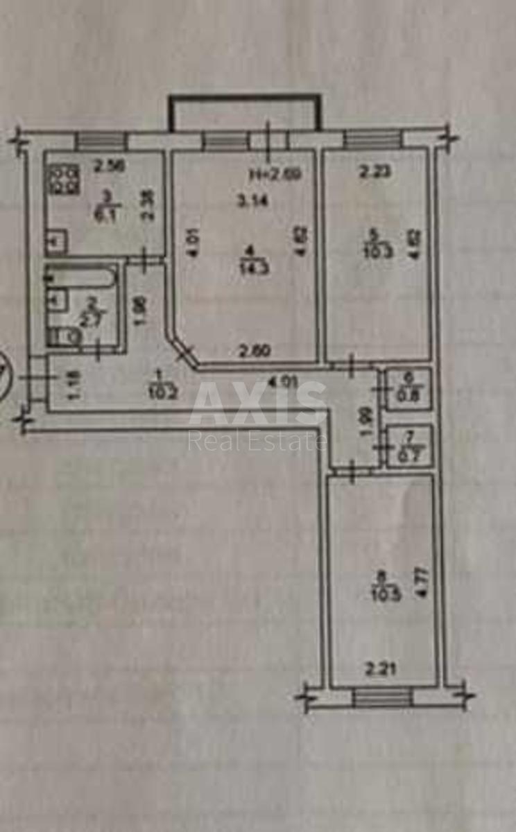 3k apartment vul. Jerevans'ka 299