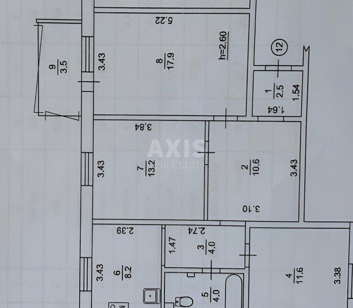 3k apartment pr-t Majakovs'kogo Volodymyra 48/97