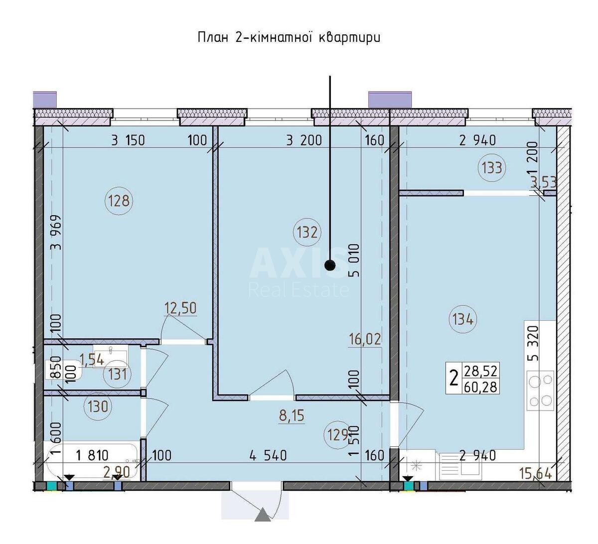 2k apartment vul. Myhajla Maksymovycha 2419