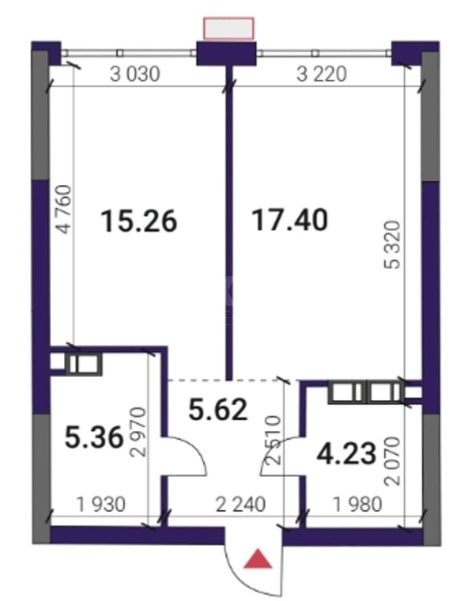 1k apartment vul. Prychal'na 128