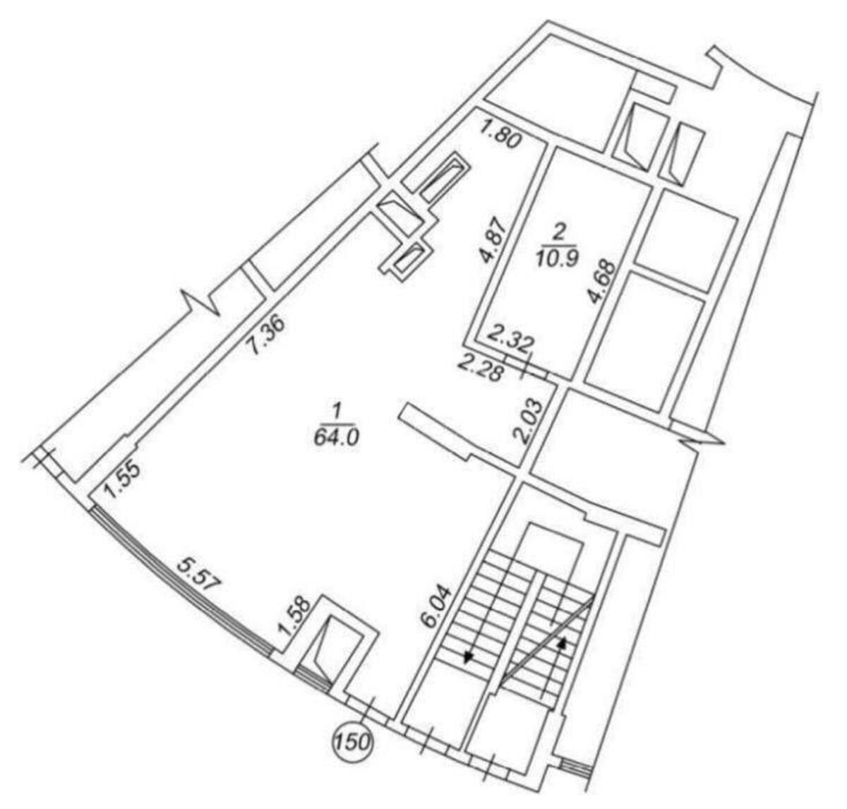 Trade object vul. Buslivs'ka 12, 75m2612299