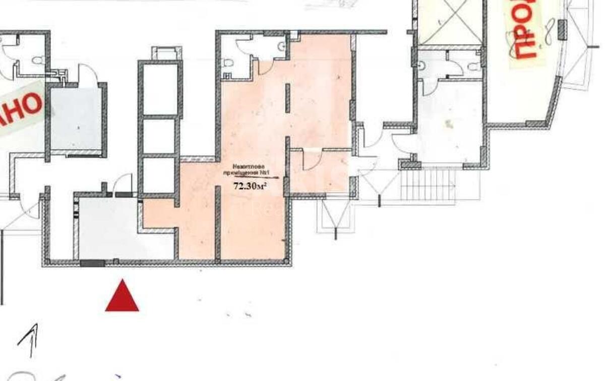 Trade object vul. Andrjushhenka Grygorija 6Г, 72m23