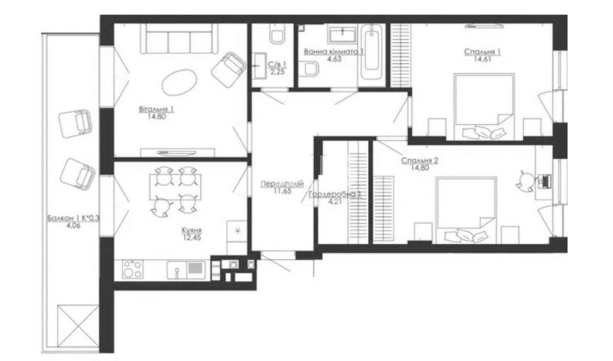 3k apartment doroga Naberezhno-Rybal's'ka 35837115