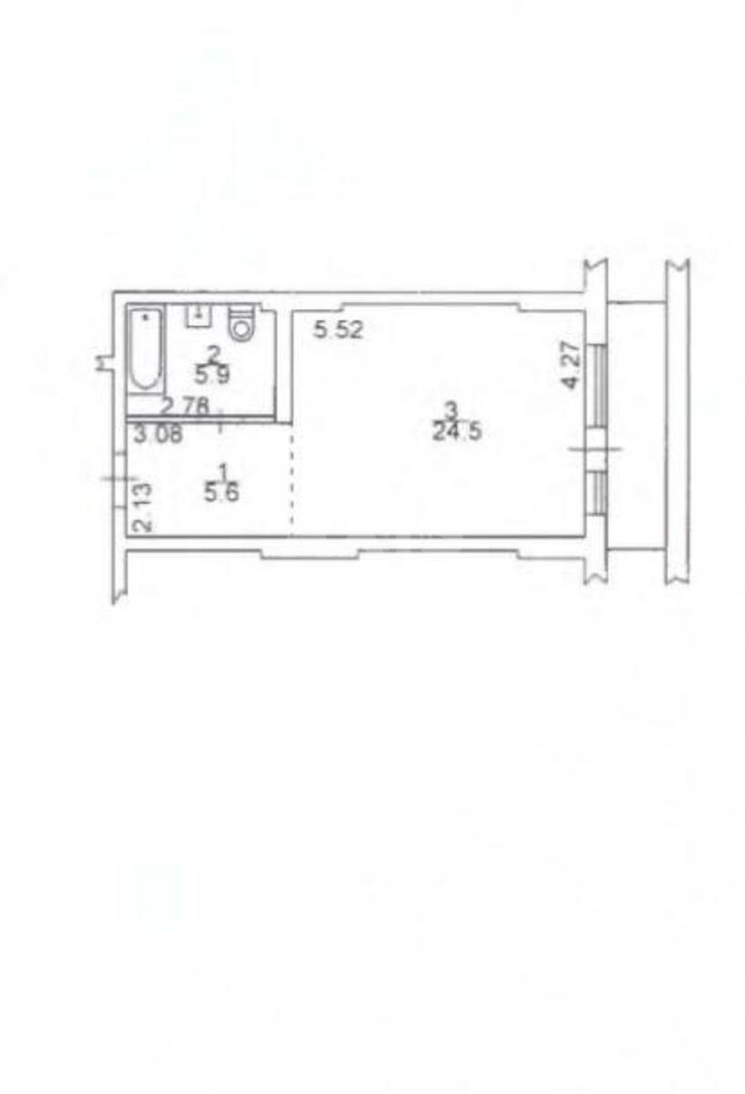 1k apartment vul. Malozemel'na 756