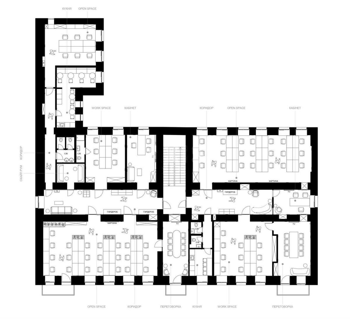 Office vul. Hmel'nyc'kogo Bogdana 51, 570m211