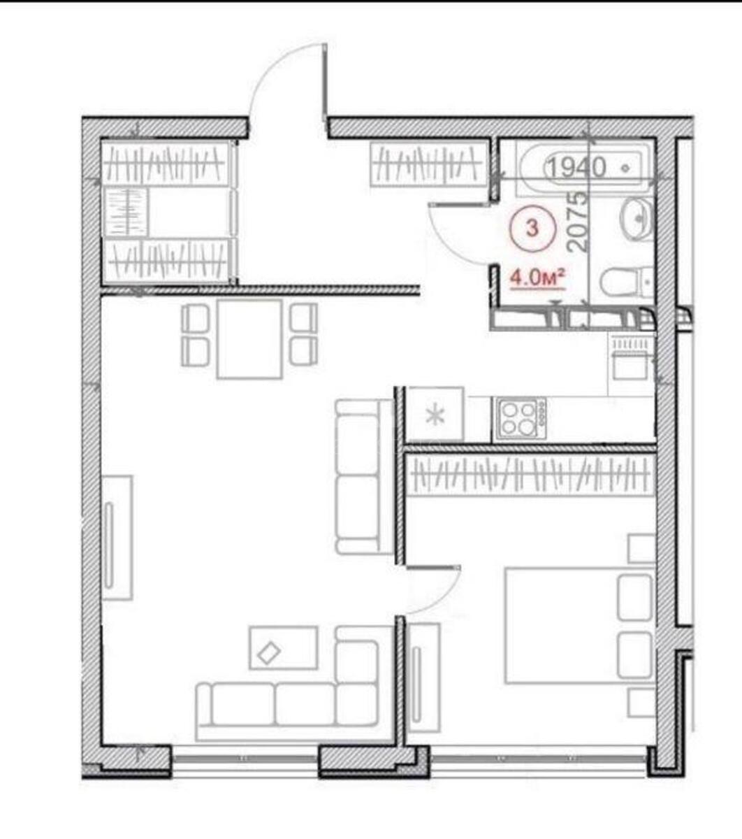 1к квартира бул. Вацлава Гавела 28624459