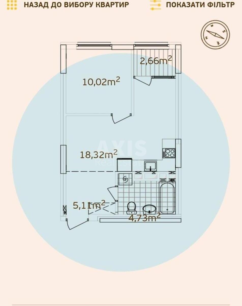 1k apartment pr-t Pravdy 53/4612