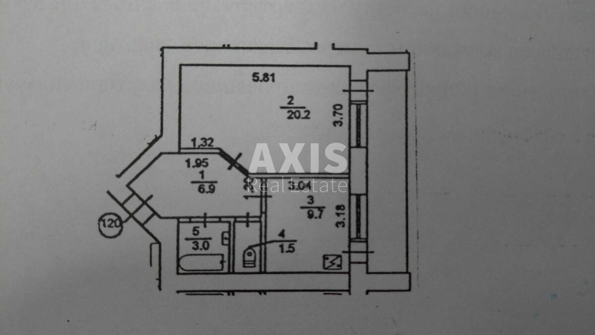 1k apartment vul. Vyshnjakivs'ka 5Б5847810