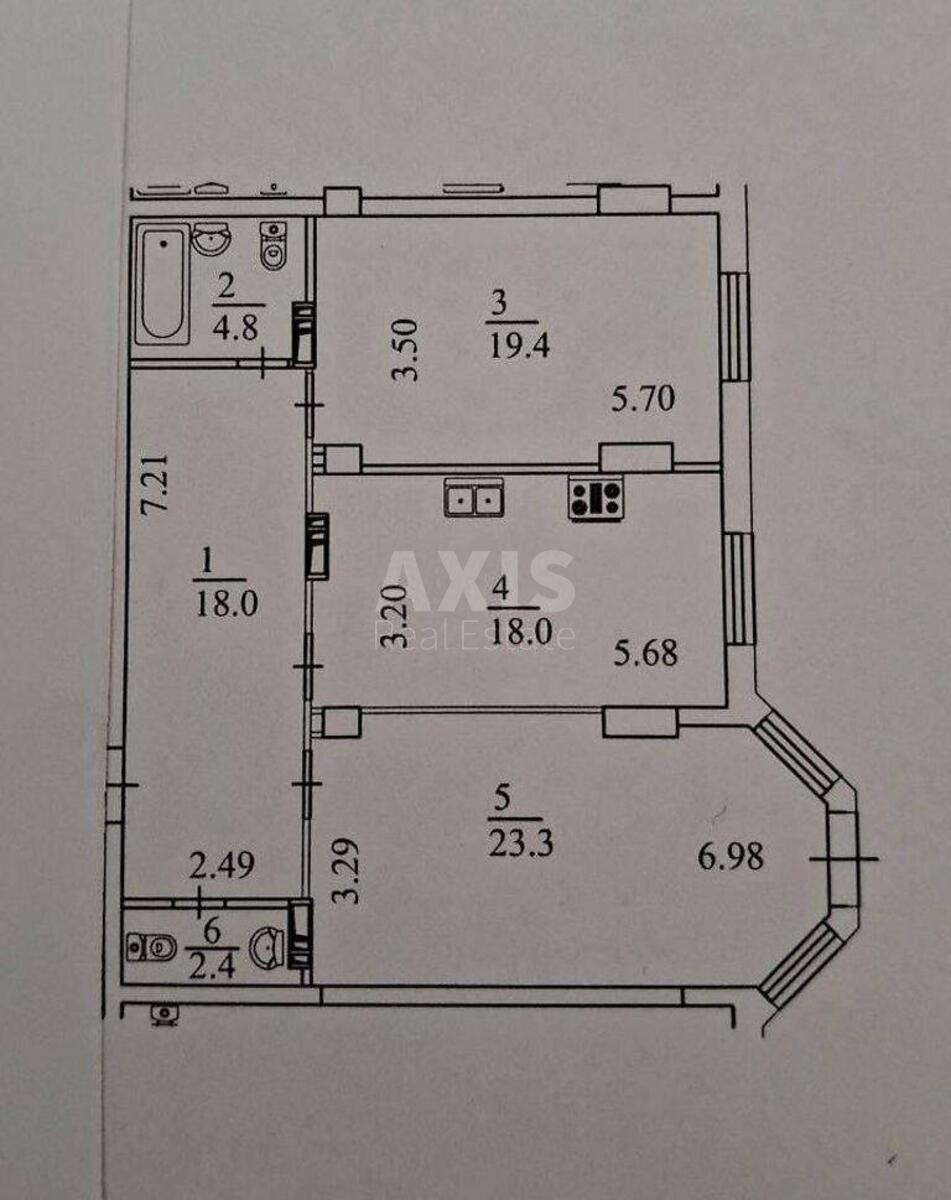 2k apartment vul. Poltavs'ka 108