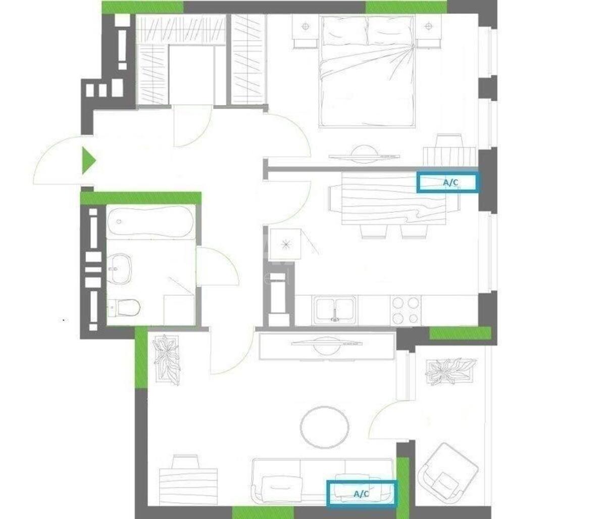 2k apartment pr-t Peremogy 675931211