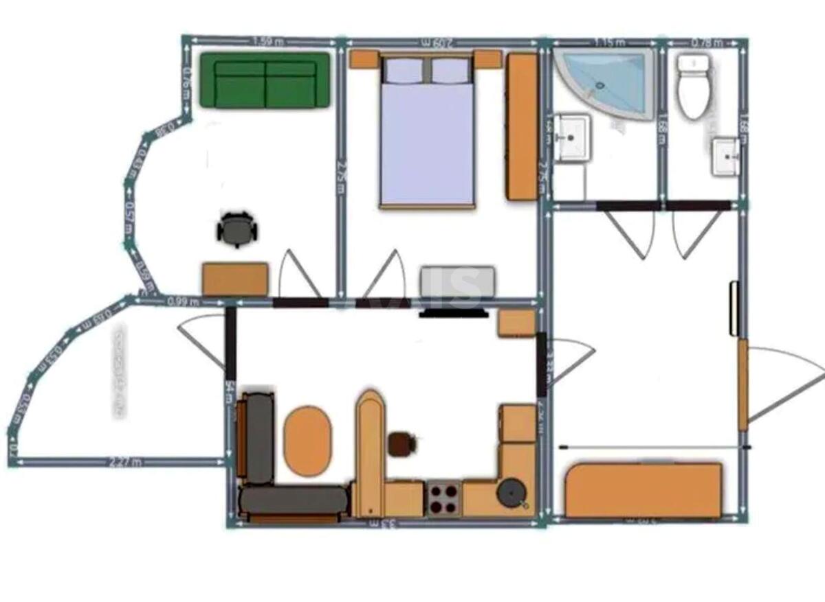 2k apartment vul. Vasylya Tyutyunnyka 37/16391416