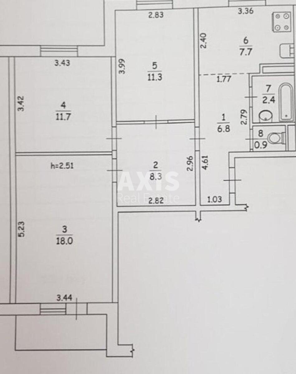 3k apartment pr-t Obolons'kyj 345797913