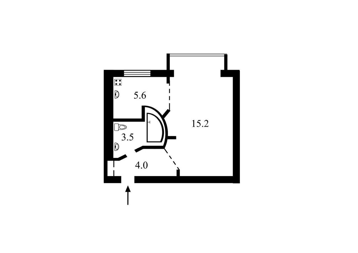 1k apartment bul. Lesi Ukrai'nky 96144511