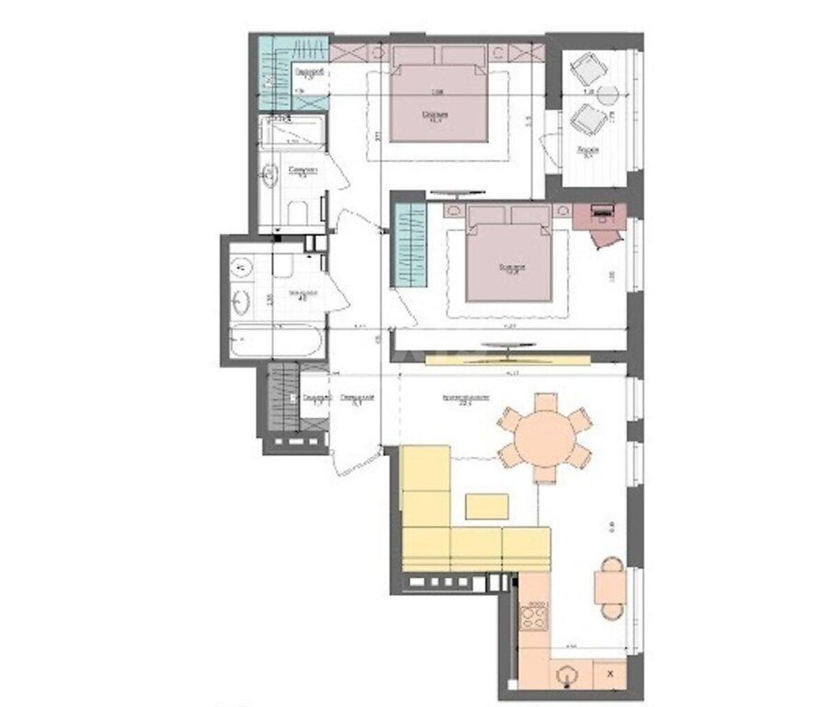 2к квартира ул. Салютная 2, корп. 75662610