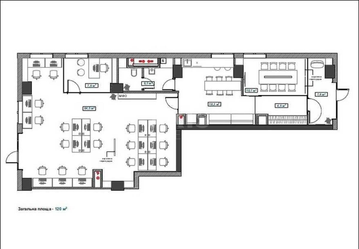 Office vul. Garmatna 37А, 120m26