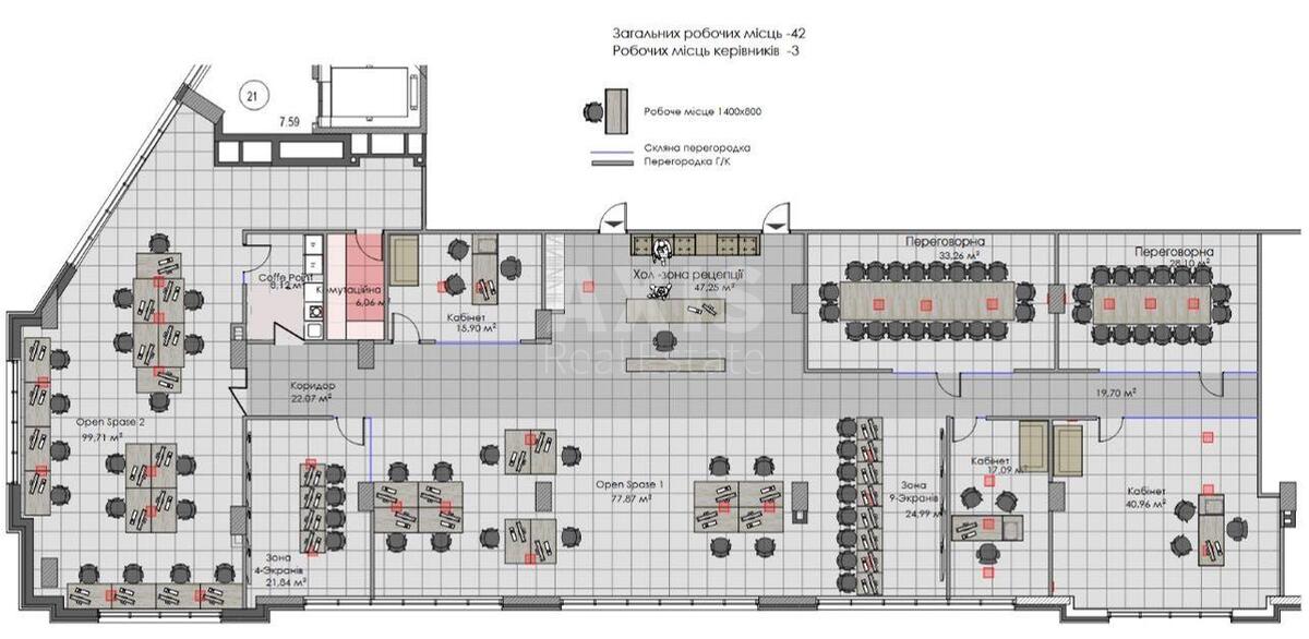 Office vul. Moskovs'ka 32/2, 469m25705111