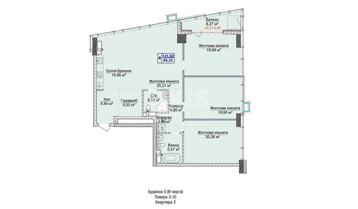 4k apartment vul. Dragomyrova Myhajla 5566290