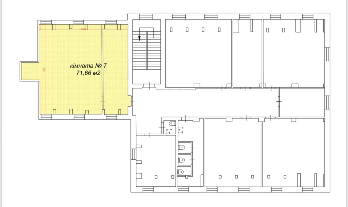 Office vul. Mezhygirs'ka 87А, 72m2604927